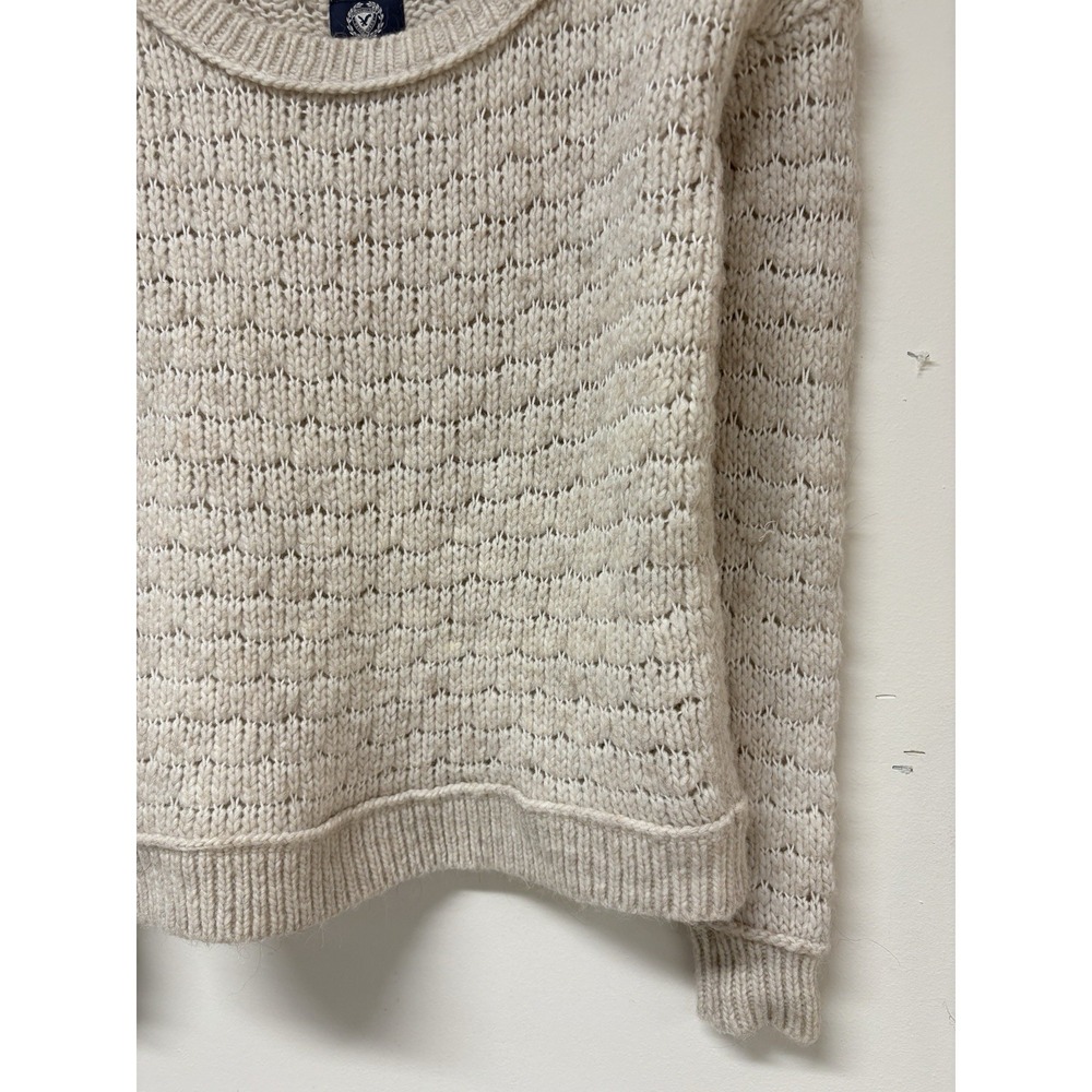 American Eagle Outfitters Sweater Women S/P Beige Long Sleeve Pullover Vintage - Picture 4 of 10